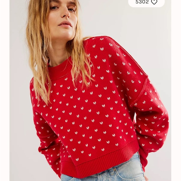 Free people Easy Street heart Patterned Crop - Picture 4 of 8